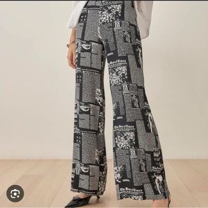 Reformation newspaper flowy pants